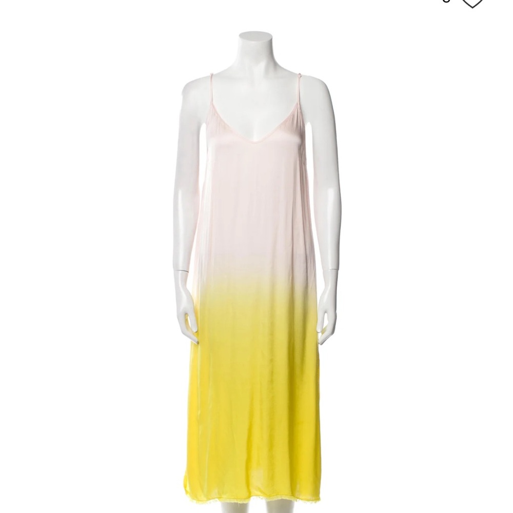 Raquel Allegra Pink and Yellow Ombre Dress